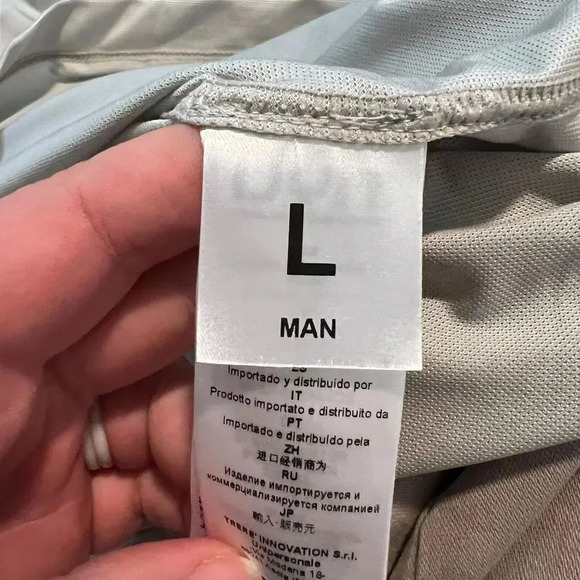 UYN Freemove Performance Polo Shirt Mens Size Large Grey Black Short Sleeve - Picture 5 of 8